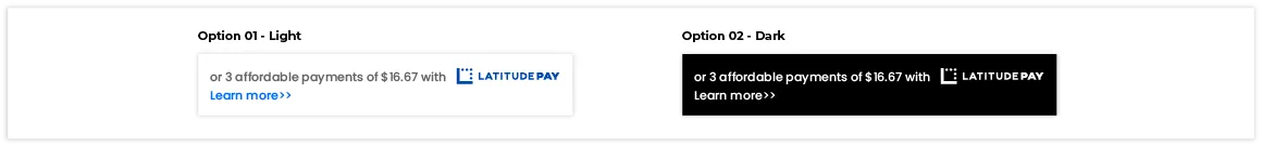 or 3 affordable payments of $xx with