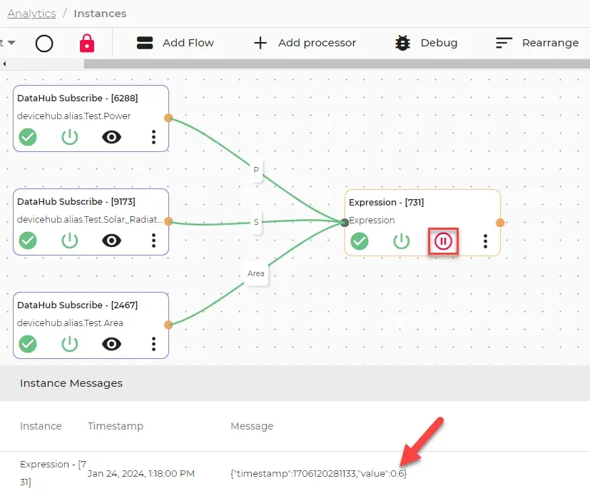 Output for multiple input expression