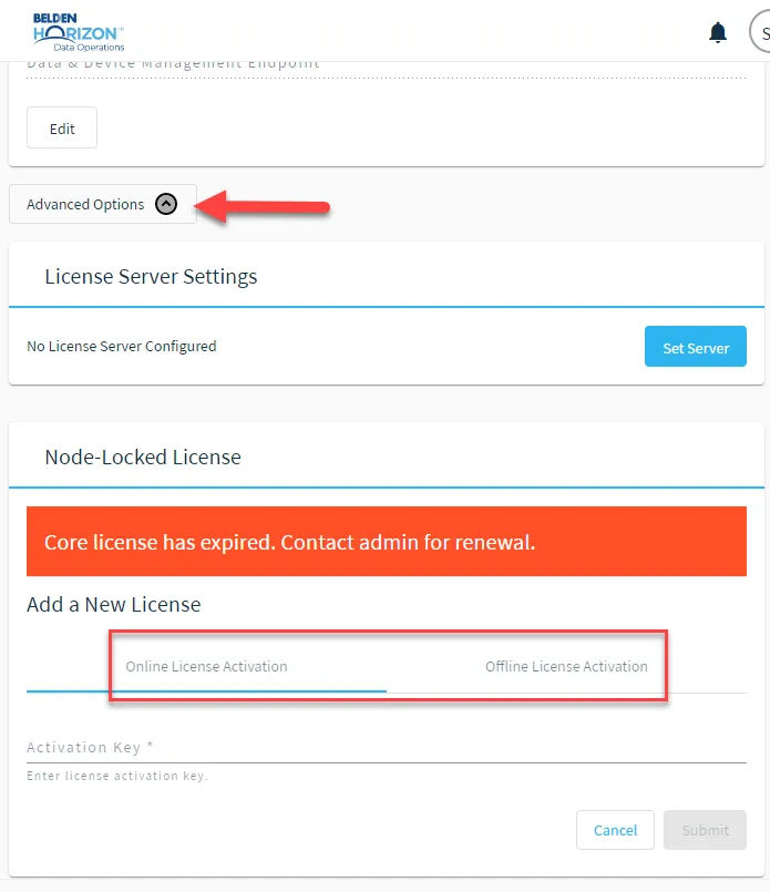 Node-locked license