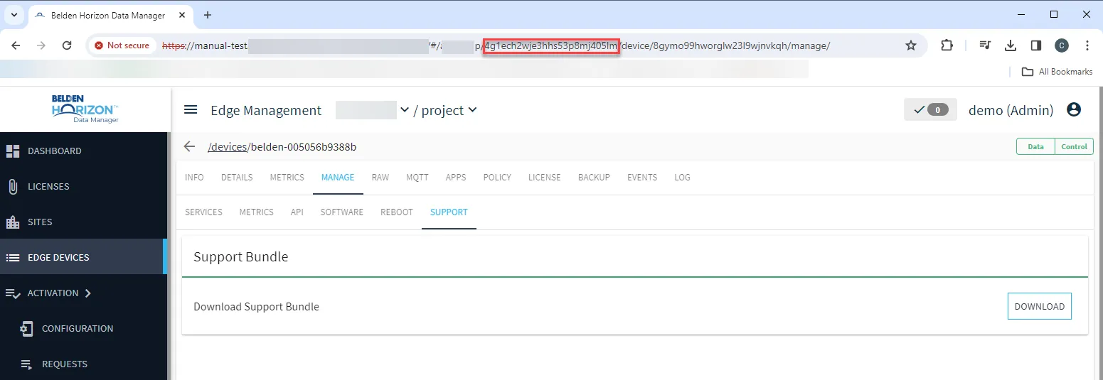 Project ID parameter