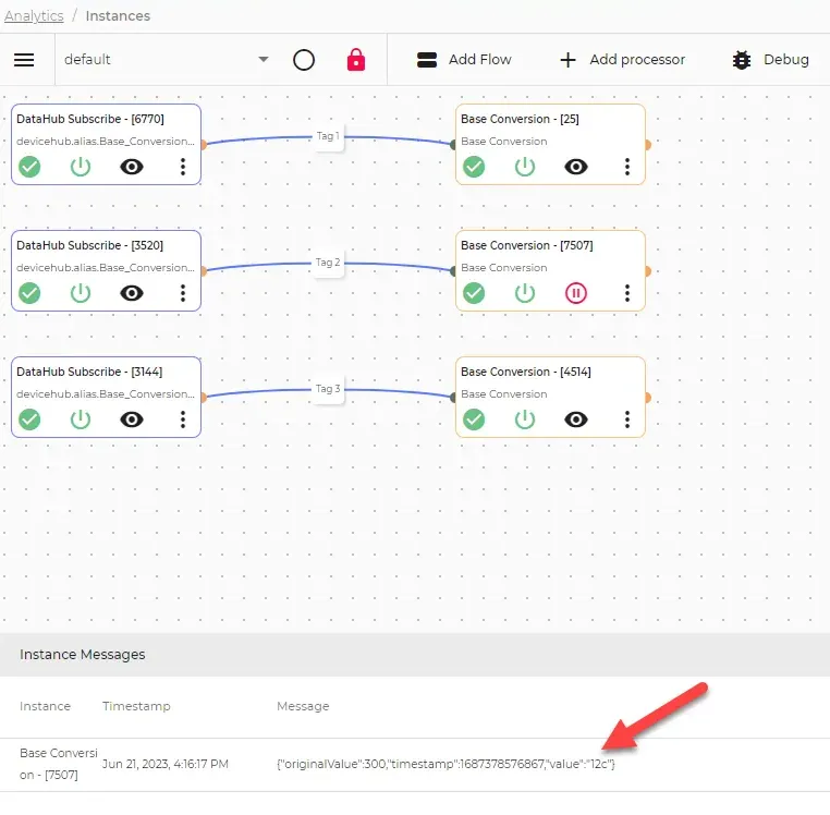 Tag 2 value after base conversion