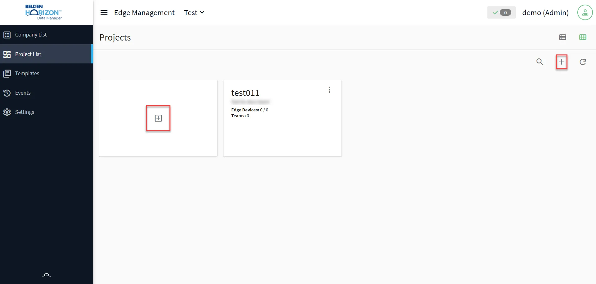 Projects page Projects page