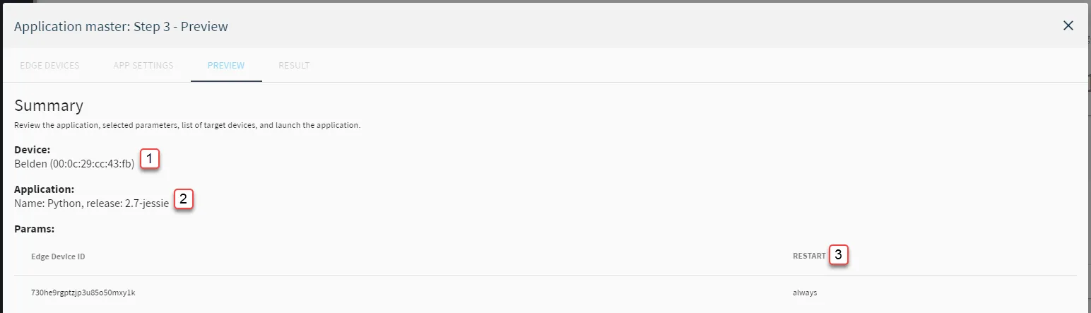 Deploy an Application Step 3: Preview Deploy an Application Step 3: Preview