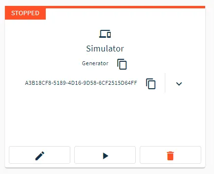 Stopped device Stopped device
