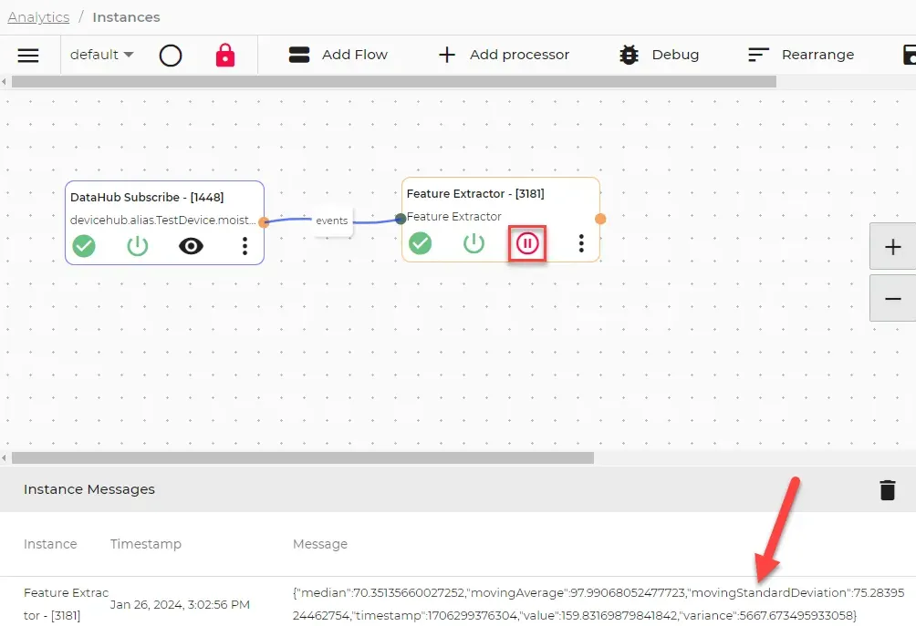 Feature Extractor output