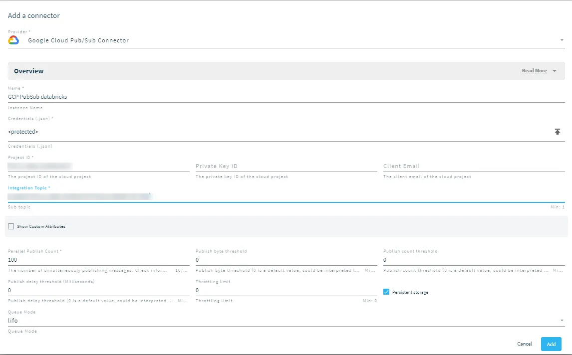 Edit a connector dialog box