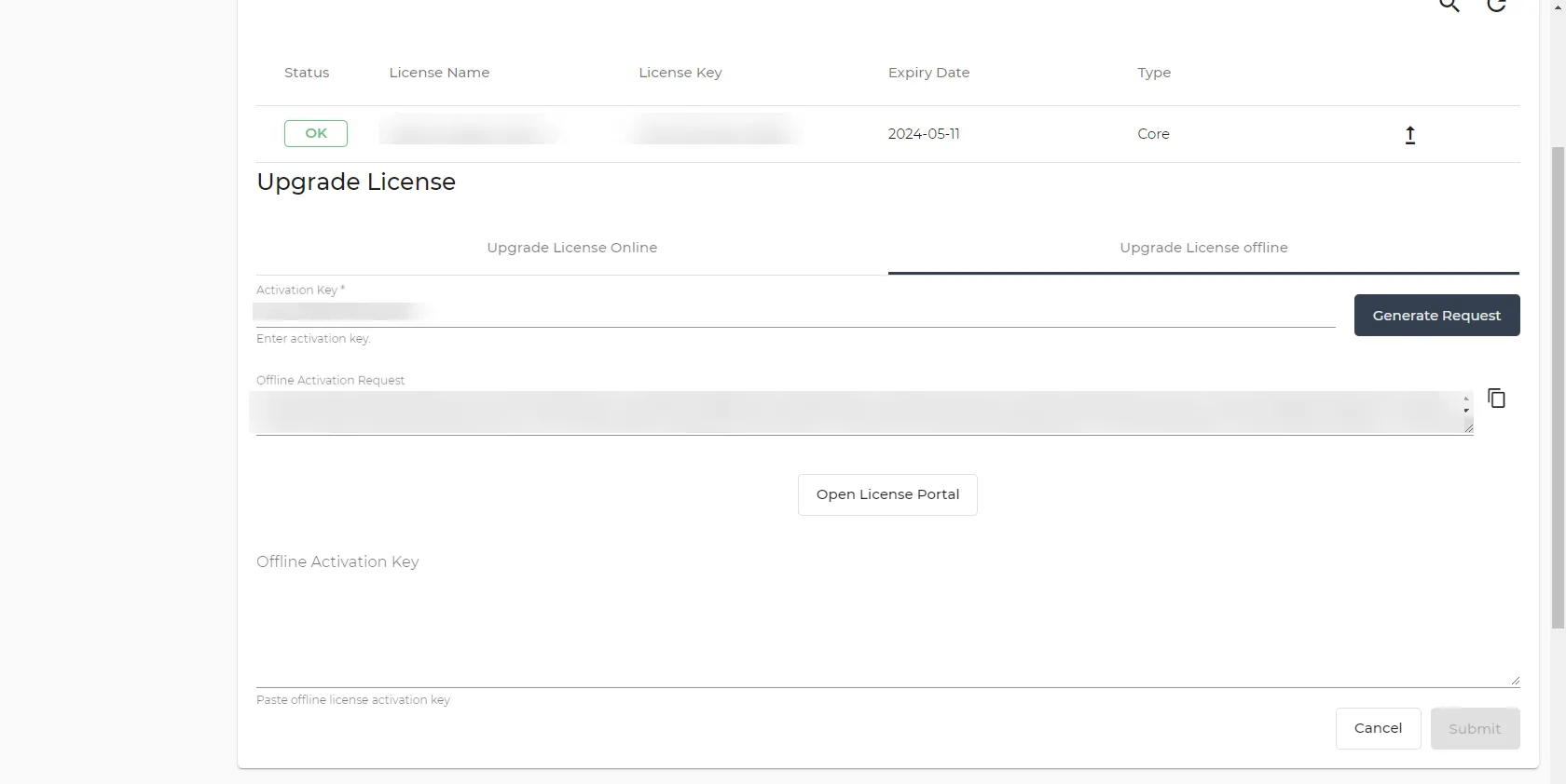 Offline License Activation