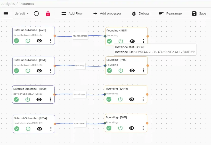 Completed Rounding Function in Analytics flows canvas