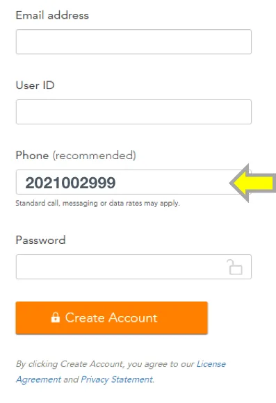 Example End User Form Example End User Form