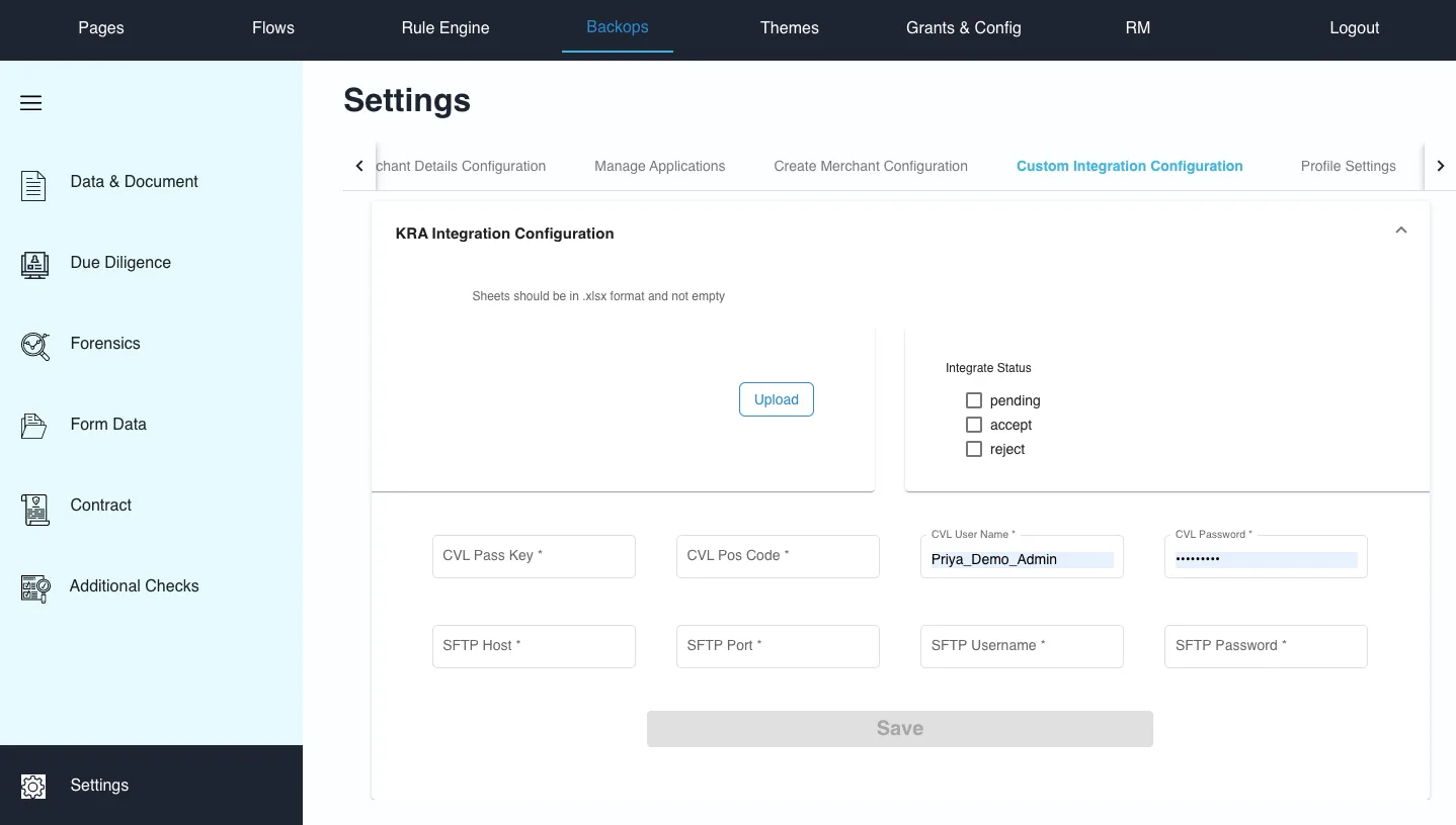 KRA Integration Configuration