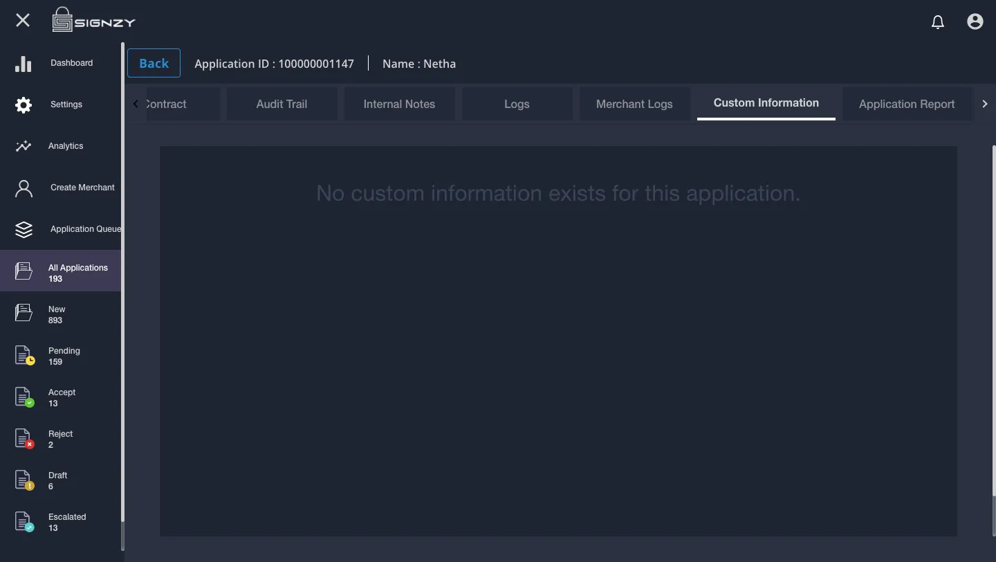 Custom Information Custom Information