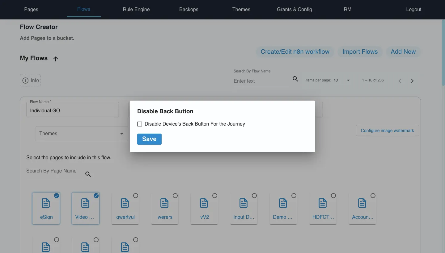 Disable Device Back Button Configuration Disable Device Back Button Configuration