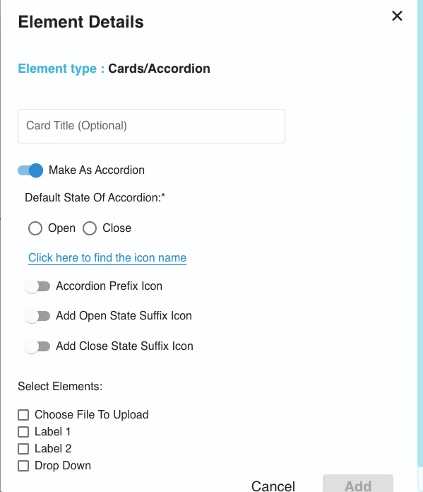 Element Details of Accordi 