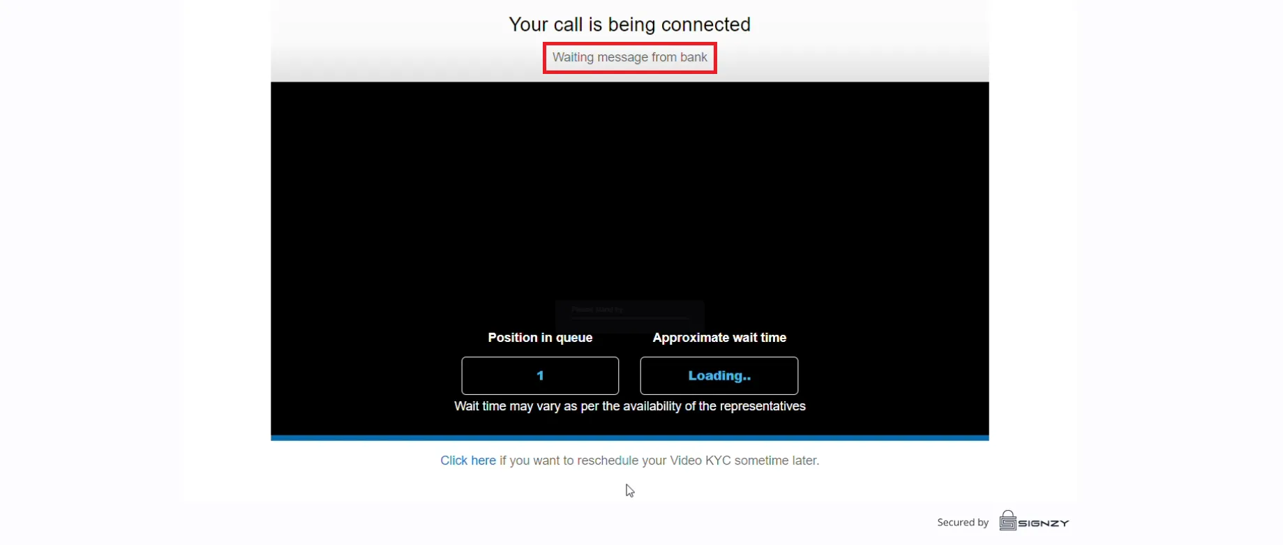 Waiting Message