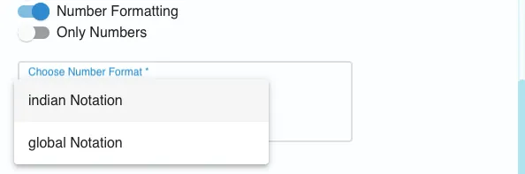Number Formatting