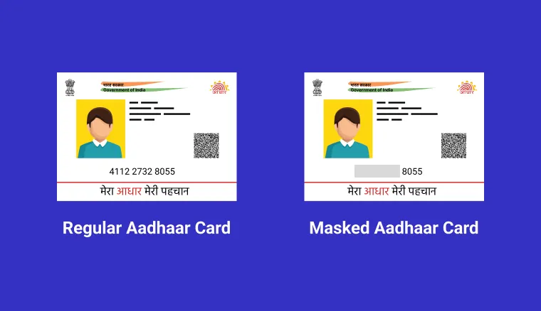 Masked vs un-masked Aadhaar