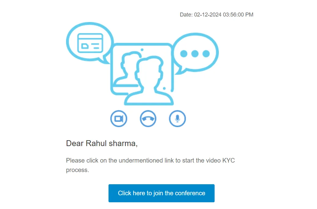 Reminder email for Rescheduled Call