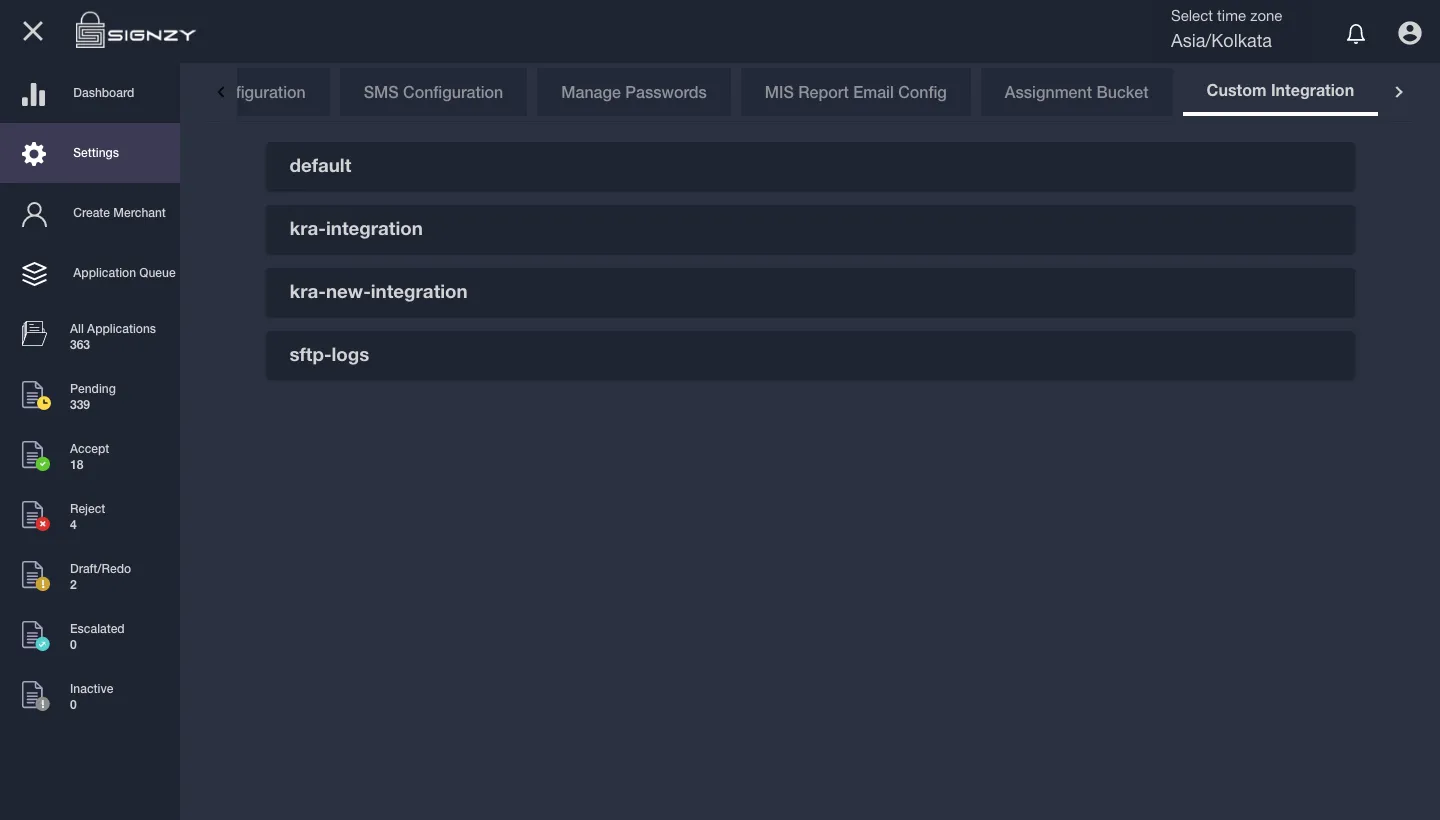 Custom Integration