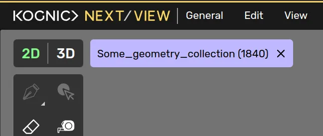 A geometry collection is selected.
