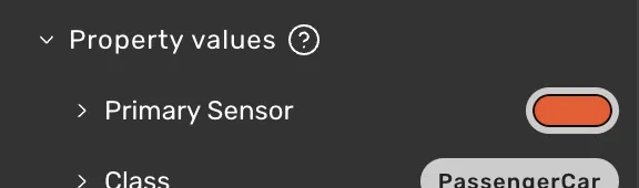 Primary sensor selected