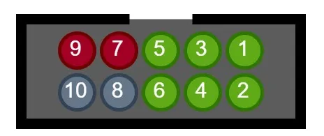 Pendant connector pin numbers