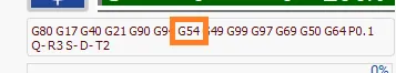 G54 is currently active.