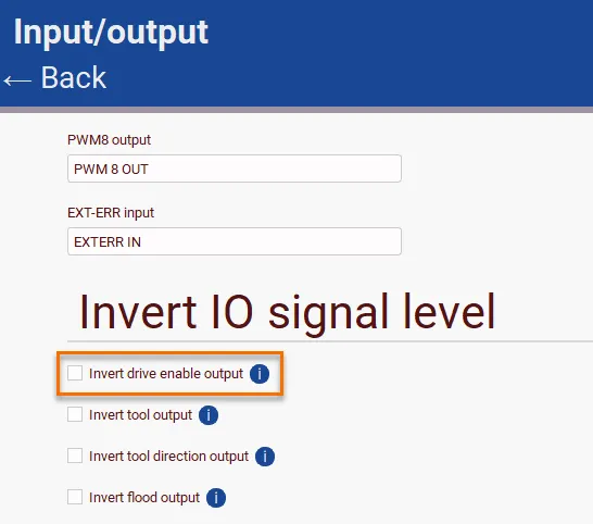 Inverting the 'Enable' output Inverting the 'Enable' output