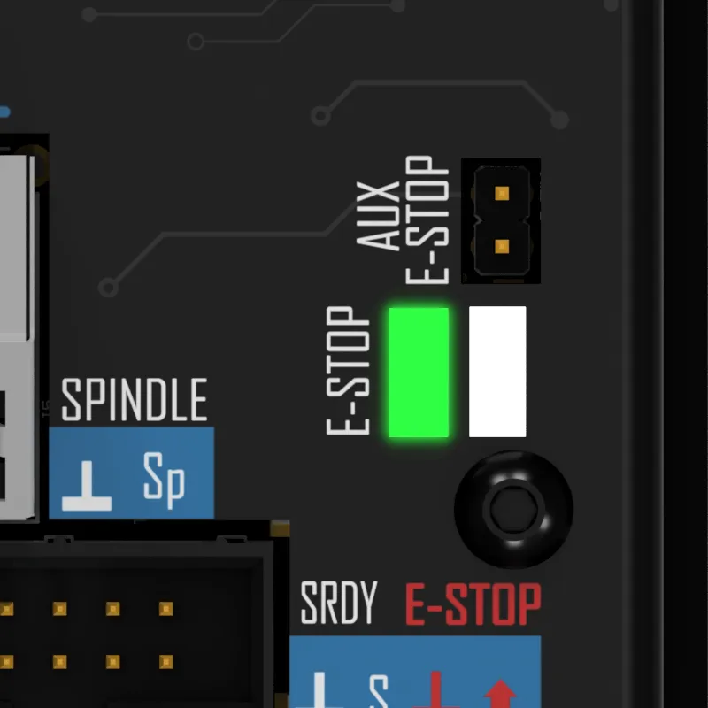 E-Stop indicator after start or reset
