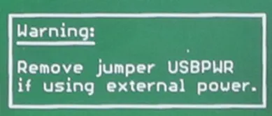 Label on breakout board Label on breakout board