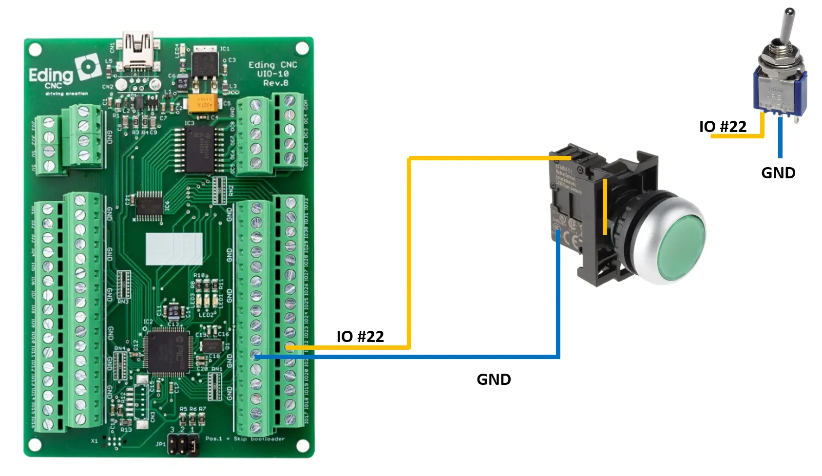 Switch/button connection