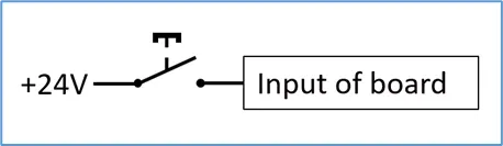 Connecting a switch to an AUX input Connecting a switch to an AUX input