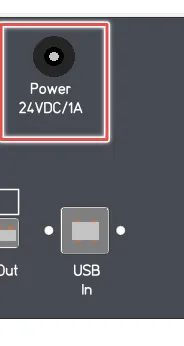 External power supply connector