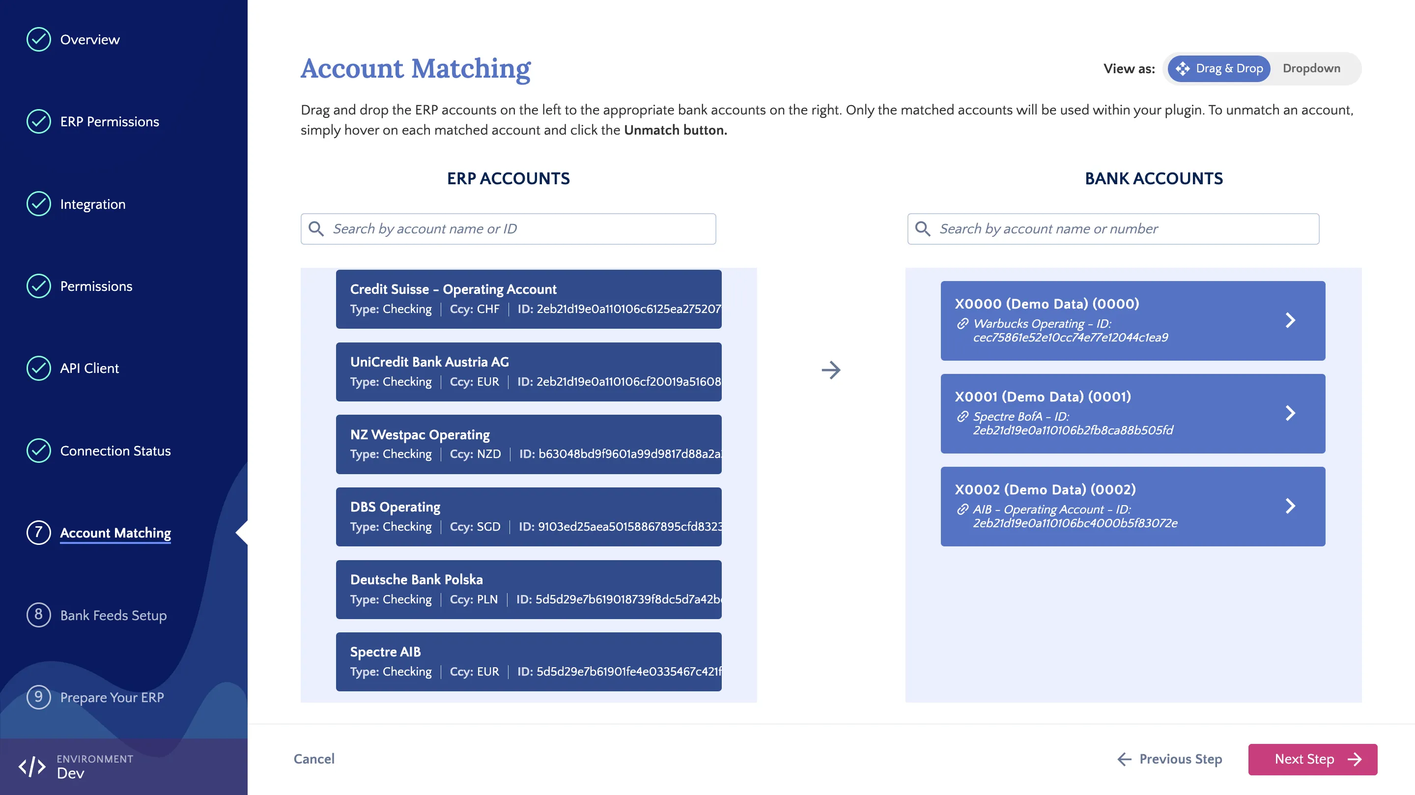 Account Matching Account Matching