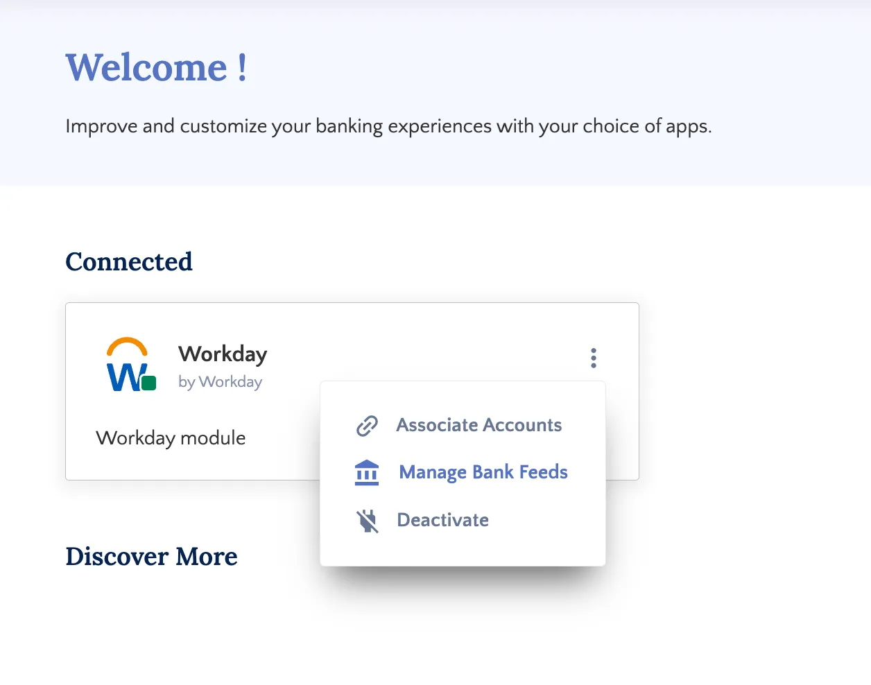 Manage Bank Feeds Module