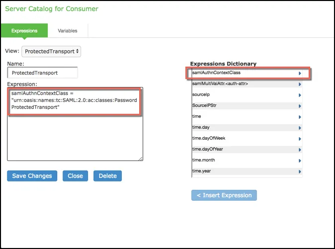 Server Catalog Expressions and Variables Server Catalog Expressions and Variables