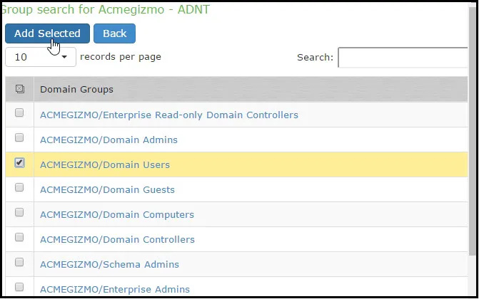 Adding Active Directory Groups Adding Active Directory Groups