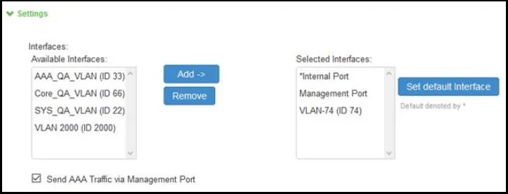 Configuring AAA Traffic Management on Upgrade