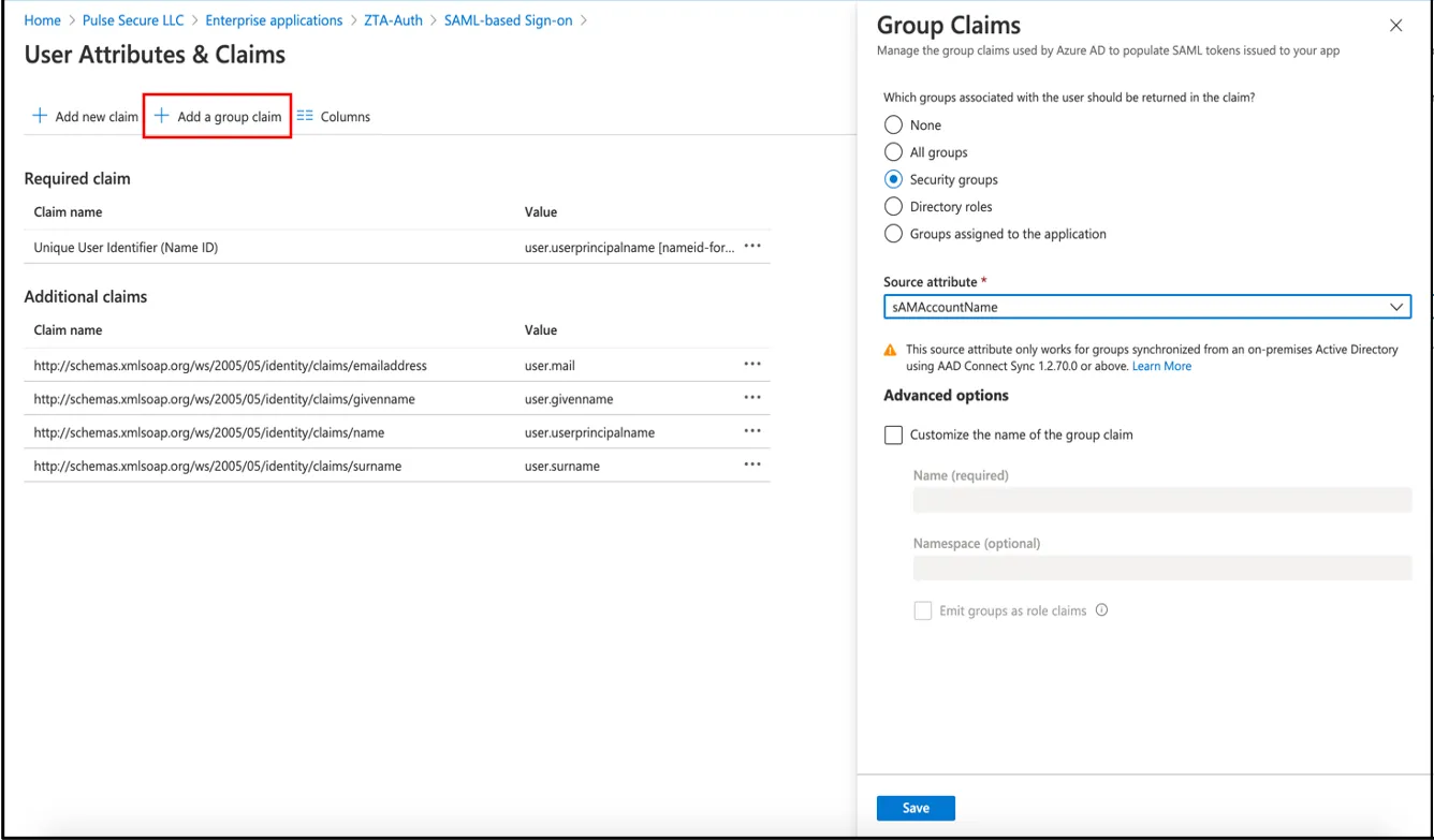 Adding a new group claim to your Azure AD application