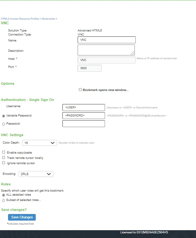 Creating an HTML5 Access Resource Profile Creating an HTML5 Access Resource Profile