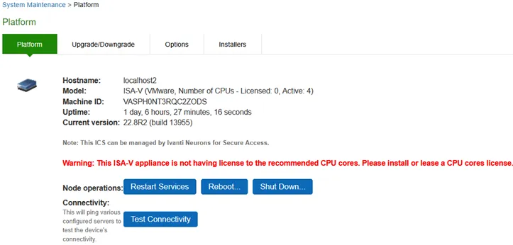 System Maintenance Platform Page System Maintenance Platform Page
