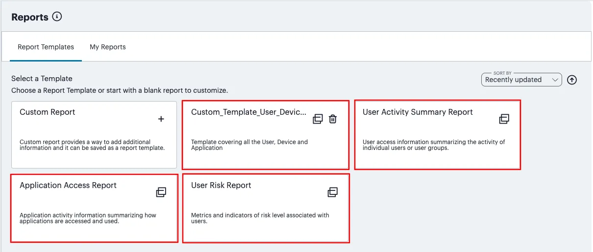 Adding a new report based on a template