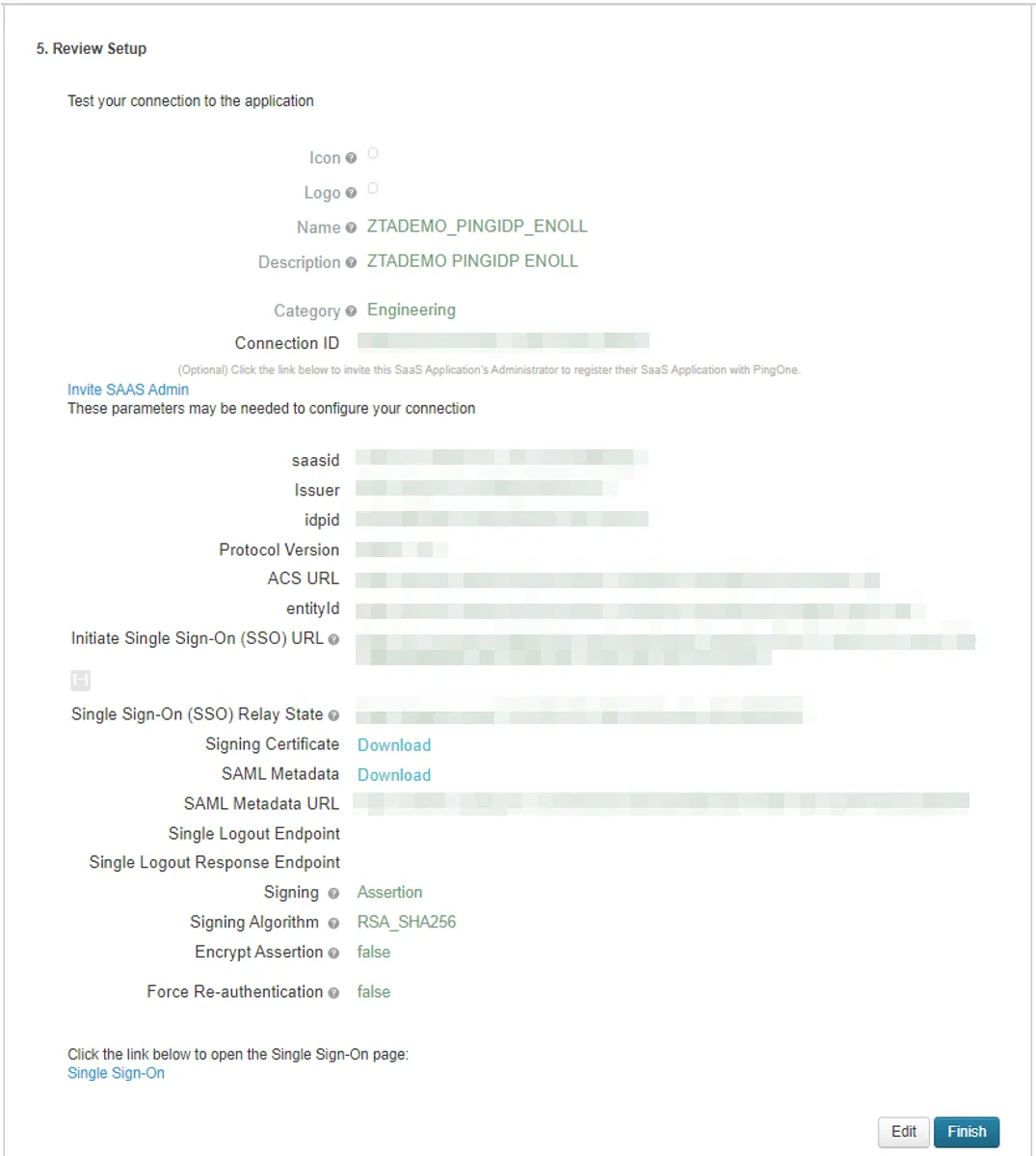 Reviewing your application configuration