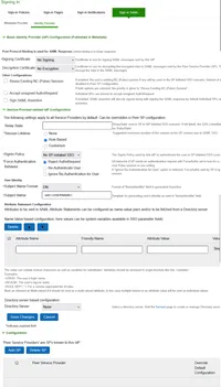 SAML Identity Provider Settings