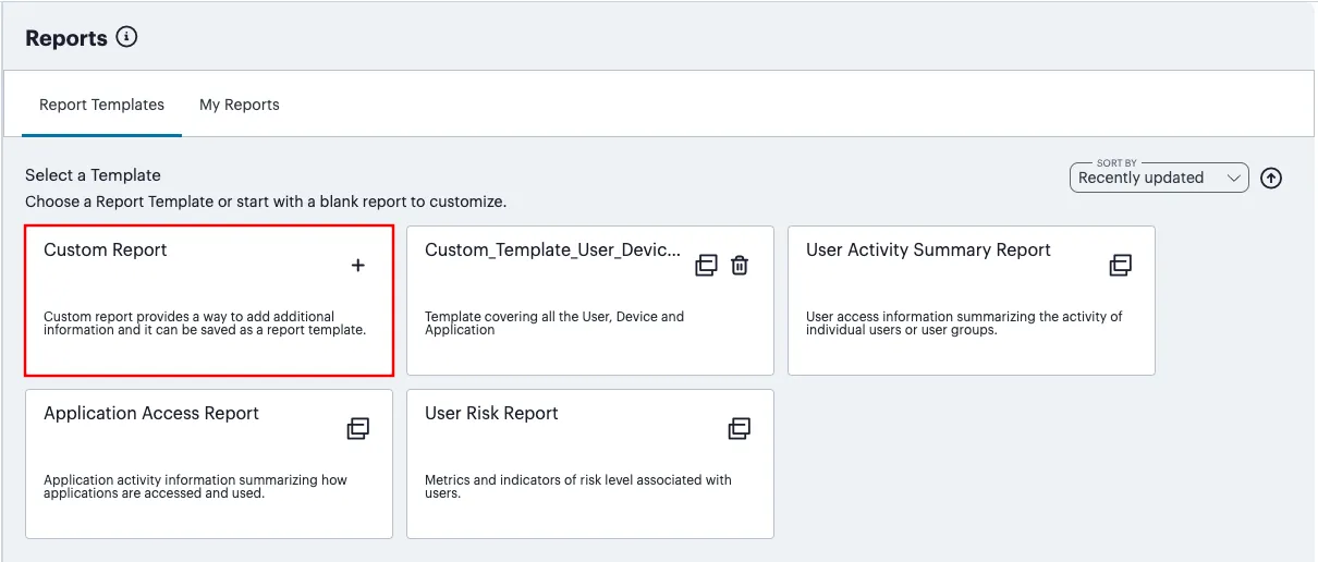 Adding a new custom report