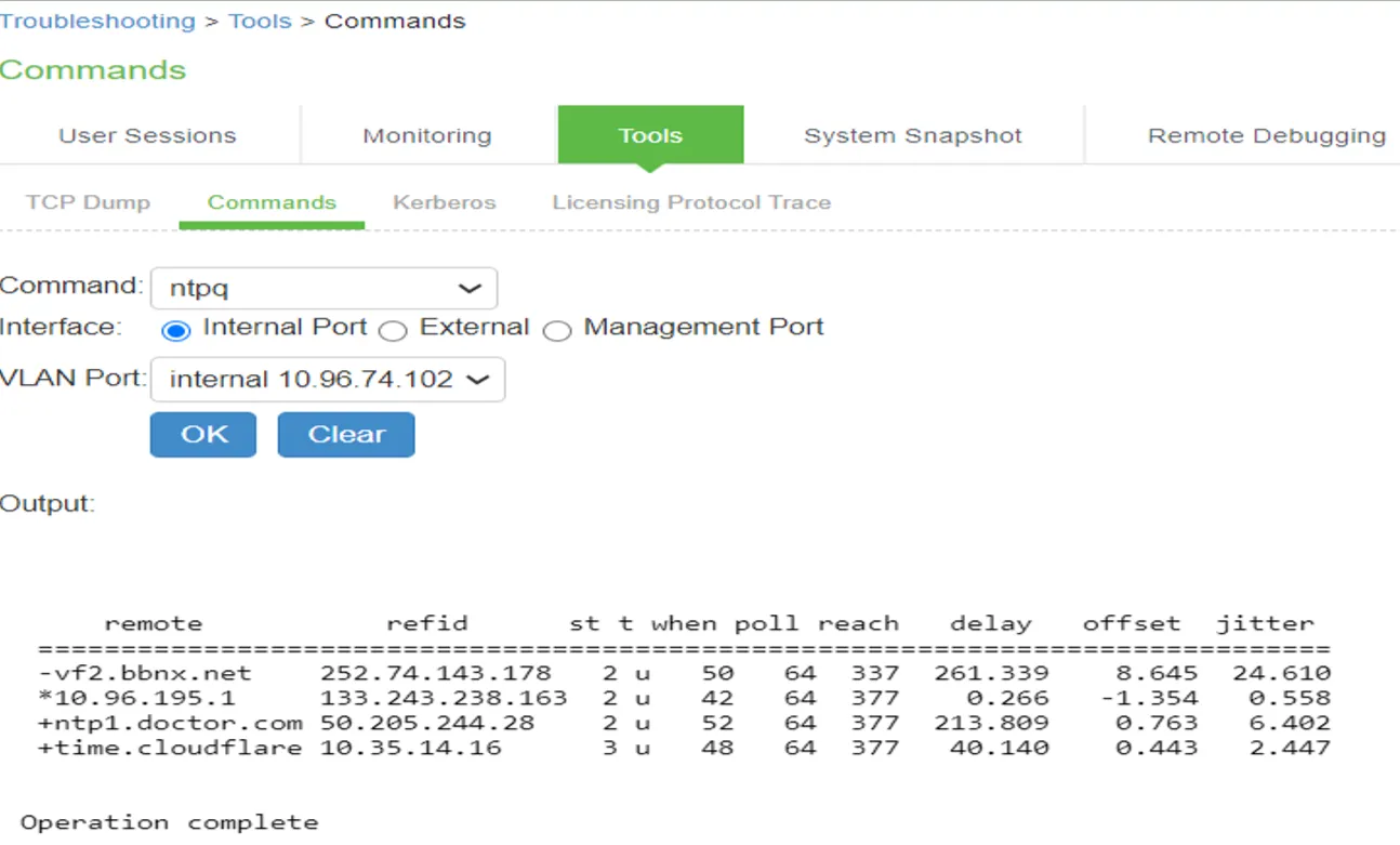 ntpq Command ntpq Command