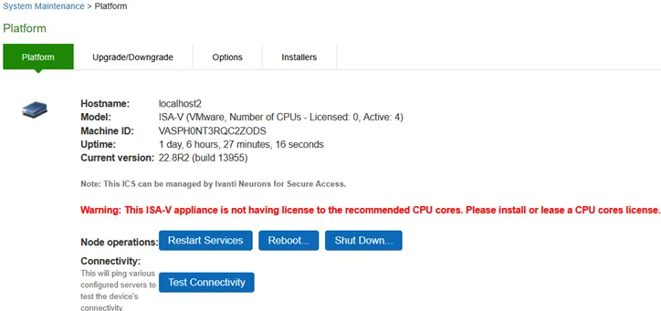 System Maintenance Platform Page System Maintenance Platform Page