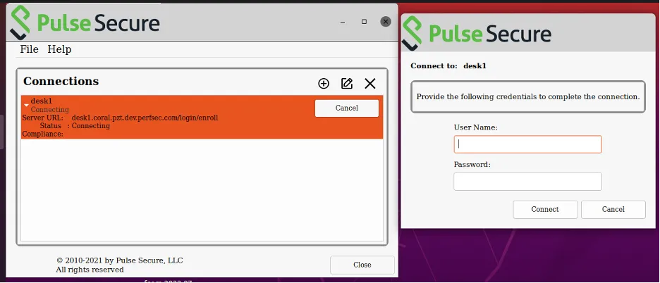 nZTA Linux ZTA Credentials