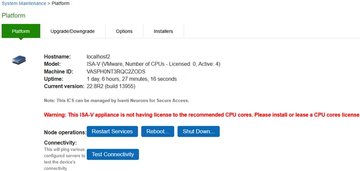 System Maintenance Platform Page System Maintenance Platform Page