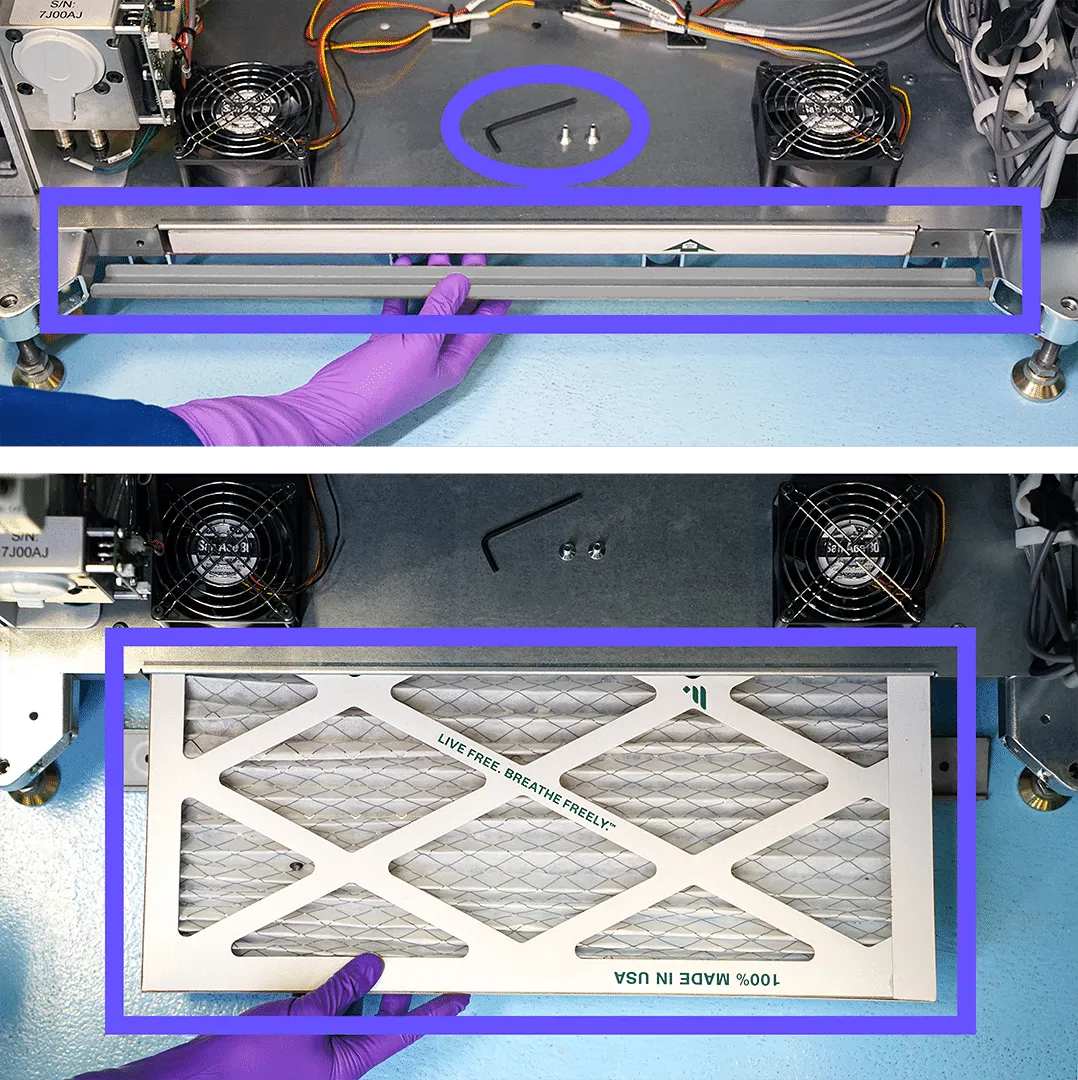 3. Remove old filter