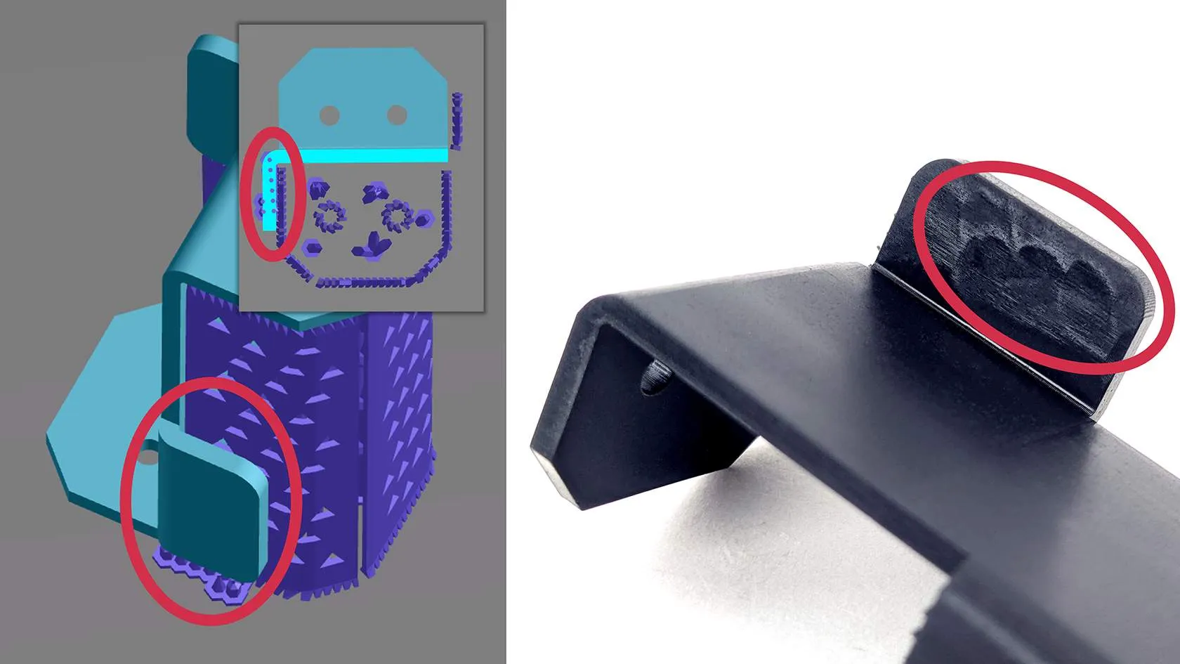 Supports are too close to surface
